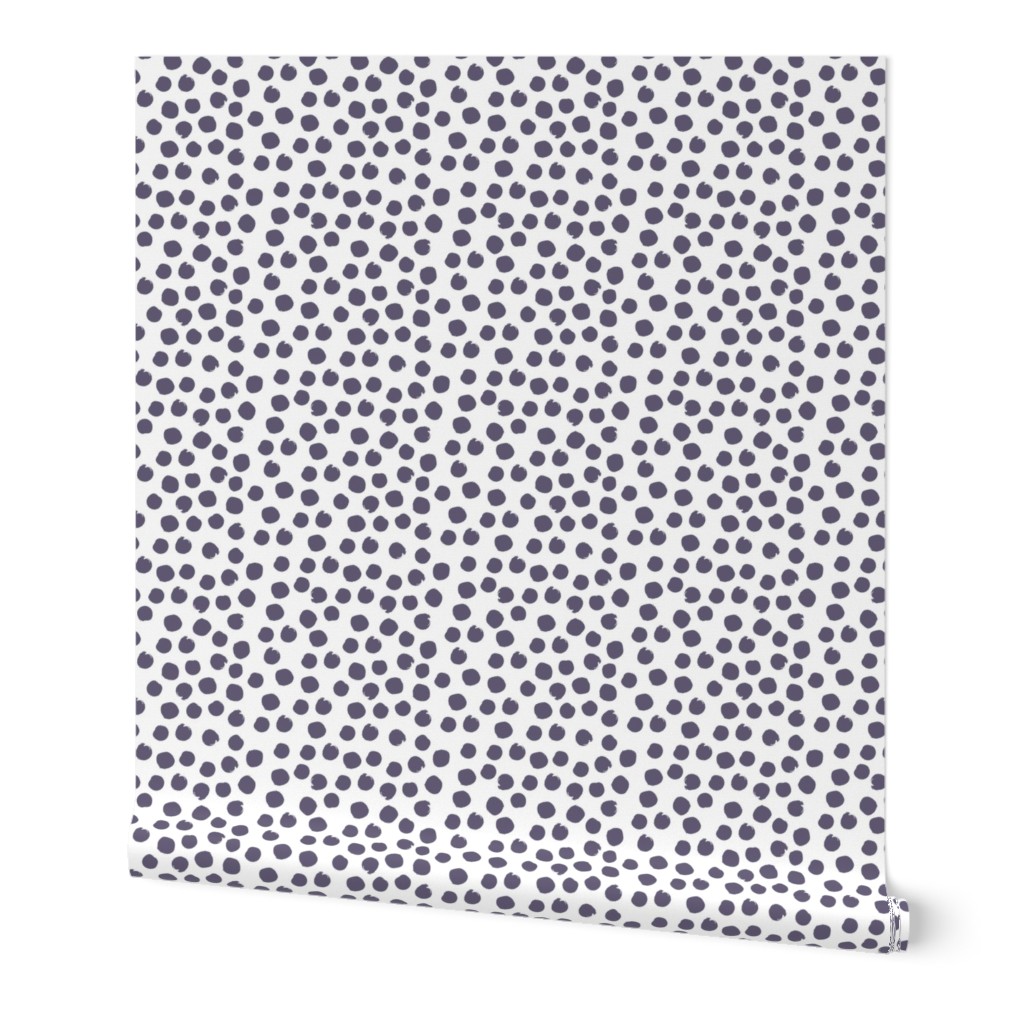 4" Muted Lilac Polka Dots