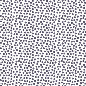 8" Muted Lilac Polka Dots
