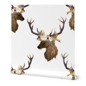 4" Sienna Deer - White