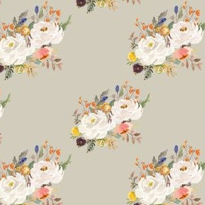 4" Sienna Florals - Latte