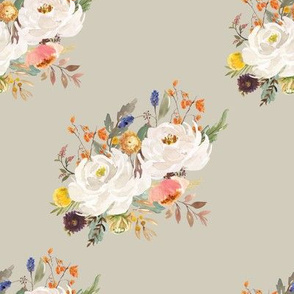 8" Sienna Florals - Latte