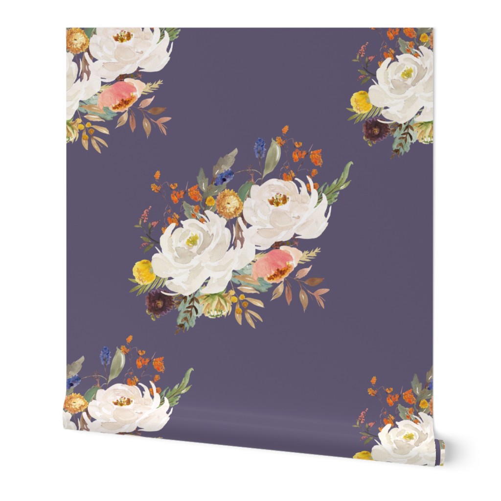 8" Sienna Florals - Muted Lilac