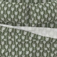 XL Arrow Stripe – Heather Olive