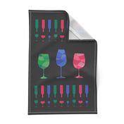 Retro bar glasses bottles Wall Hanging