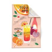 Tequila Sunrise Cocktail recipe tea towel