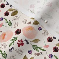 4" Trail Florals - Ivory