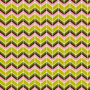 HERRINGBONE GEO in Pink