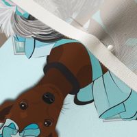 Tea Towel - Puppy Friends - Wall Hanging