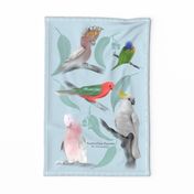 Australian Parrots Tea Towel