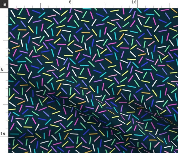 Licorice all sort candy sprinkles - Spoonflower