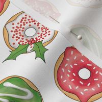 Christmas Donuts Red and Green - 2 inch