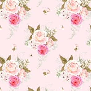 4" Vintage Roses - Pink