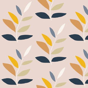 Leafy Cutout, Multi-color muted