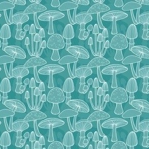 Mushrooms - Teal