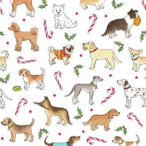 Christmas Dogs - medium scale