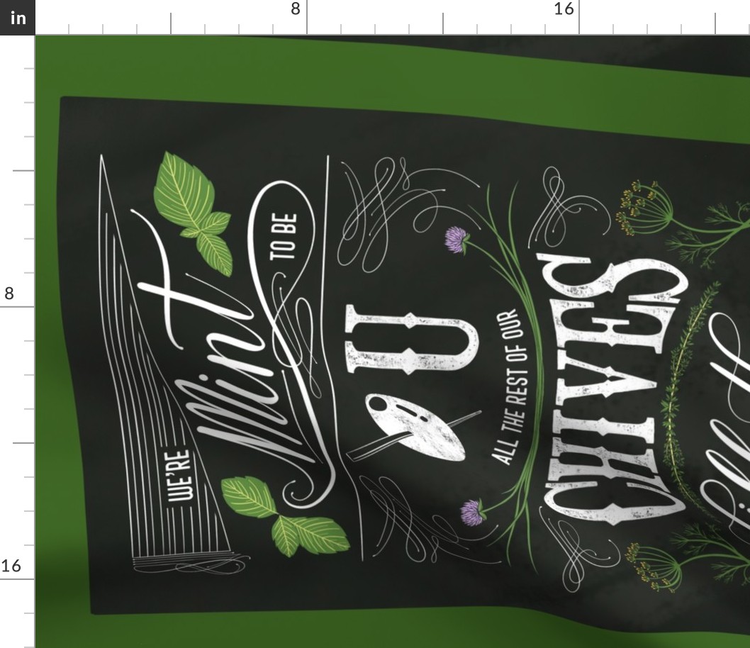 We’re mint to be - tea towel (chalkboard)