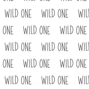 Wild One // Gray and White