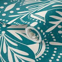 Lenox - Damask Teal Jumbo Scale