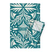 Lenox - Damask Teal Jumbo Scale