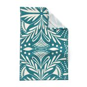 Lenox - Damask Teal Jumbo Scale