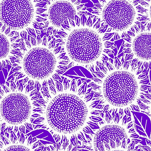 Sunflowers Violett (large scale)