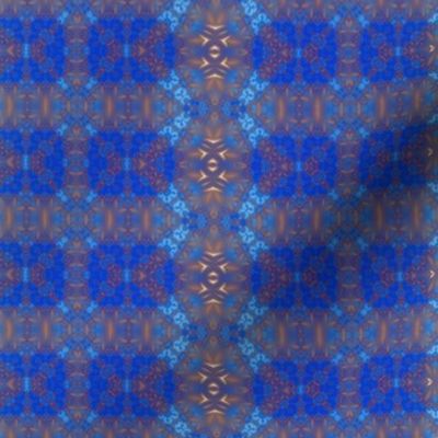 Blue and Brown Fractal with Stripe