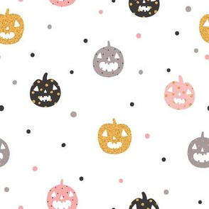 Pumpkins and dots