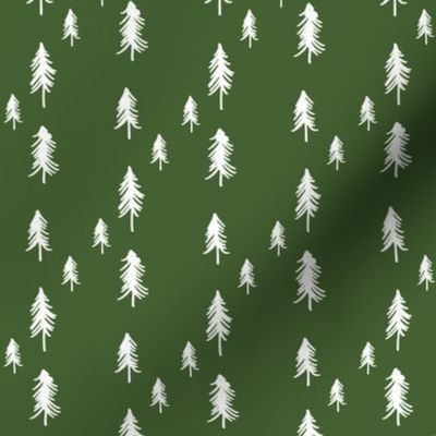 Pine Trees - green 1/2 inch, by Rebel Challenger