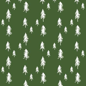 Pine Trees - green 1/2 inch