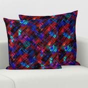 Red blue abstract modern youth pattern 