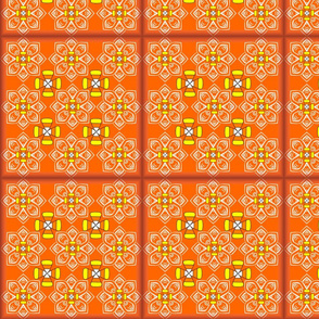 Candy Corn Mosaic Tile