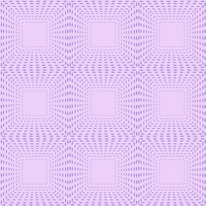 Optical illusion squares on lilac