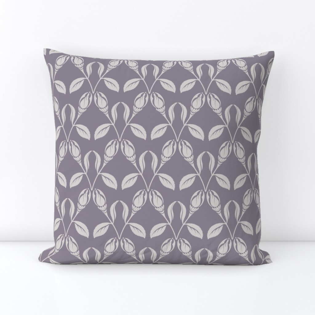 Art Deco flower lilac