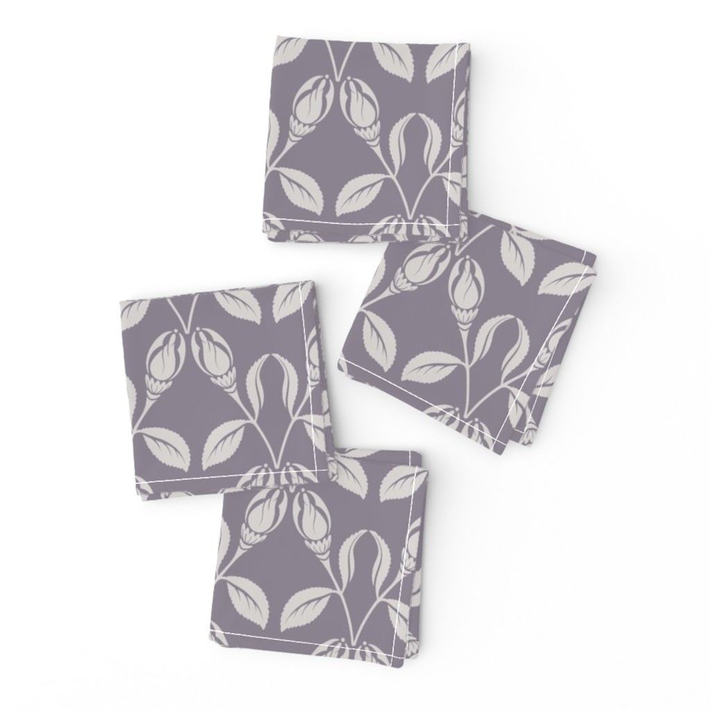 Art Deco flower lilac