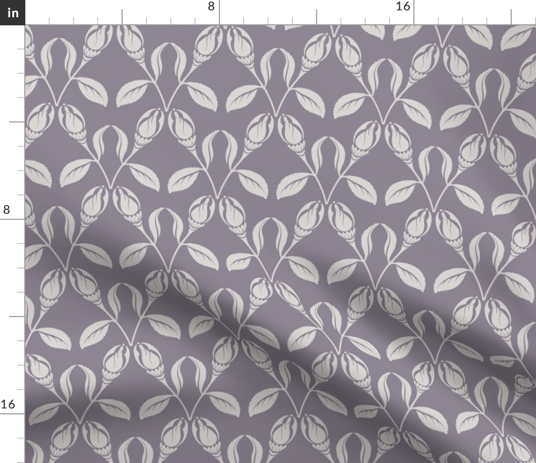 Art Deco flower lilac