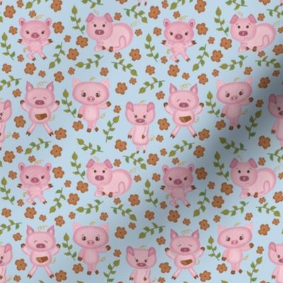 This Little Piggy // Cute Pigs // Farm Animals // 4x4