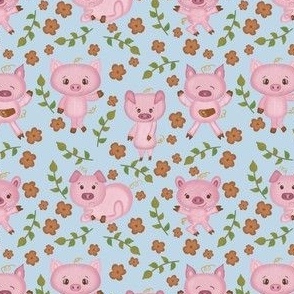 This Little Piggy // Cute Pigs // Farm Animals // 4x4