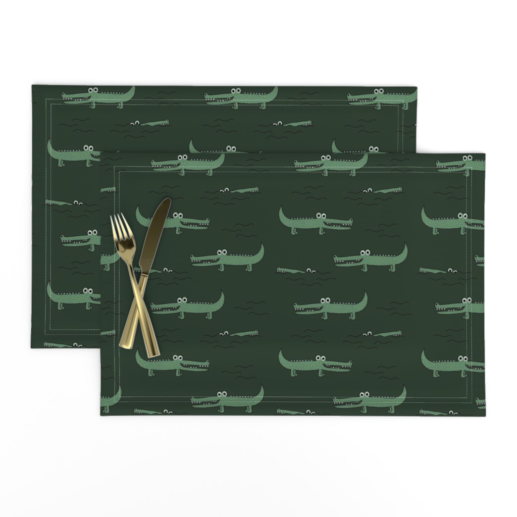 Little sweet crocodile baby alligator jungle love zoo illustration gender neutral green winter