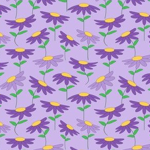 Modern Lavender Purple Flower Print