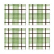 Green and brown plaid