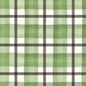 Green and brown plaid