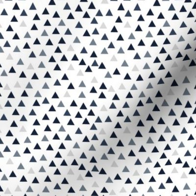 navy blue grey triangles