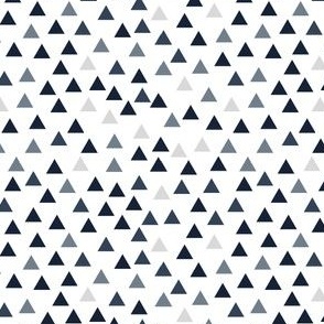 navy blue grey triangles