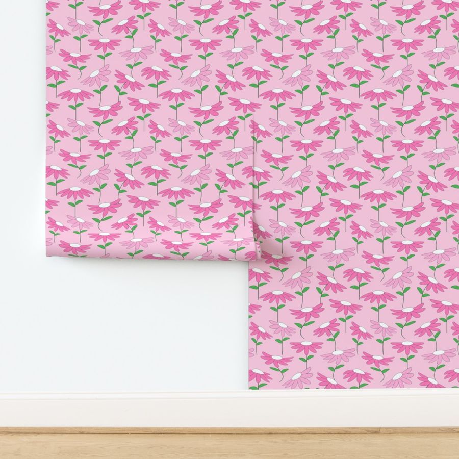 Modern Pink Flower Print