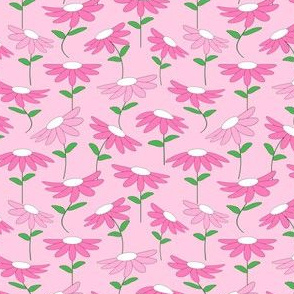 Modern Pink Flower Print