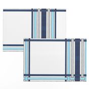 Sapphire Blue Picture Frame Plaid 