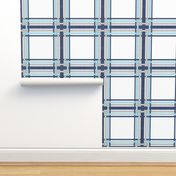 Sapphire Blue Picture Frame Plaid 