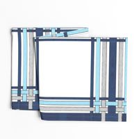 Sapphire Blue Picture Frame Plaid 