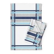 Sapphire Blue Picture Frame Plaid 