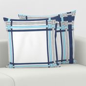 Sapphire Blue Picture Frame Plaid 